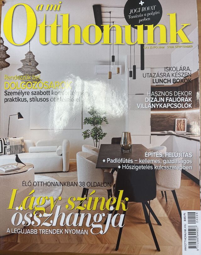 Hangszigetelt padlófűtés „a mi Otthonunk” magazinban 1.